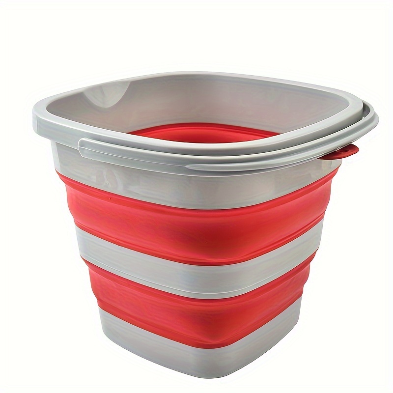 Stibadium Collapsible Bucket with Handle, 2.5 Gallon Bucket(10L), Portable  Camping Bucket, Ultra Lightweight Outdoor Basin Fishing Bucket, Folding  Bucket for Fishing,Camping,Car Washing and More 