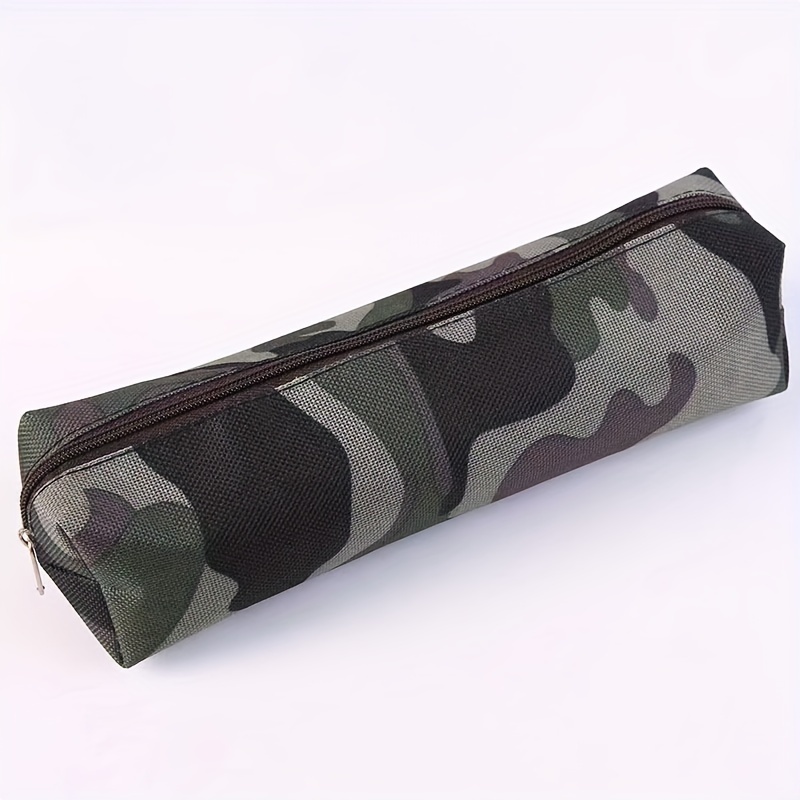 New Camouflage Pen Bag Simplified Oxford Cloth Stationery Bag Office  Supplies Pencil Storage Bag - Temu