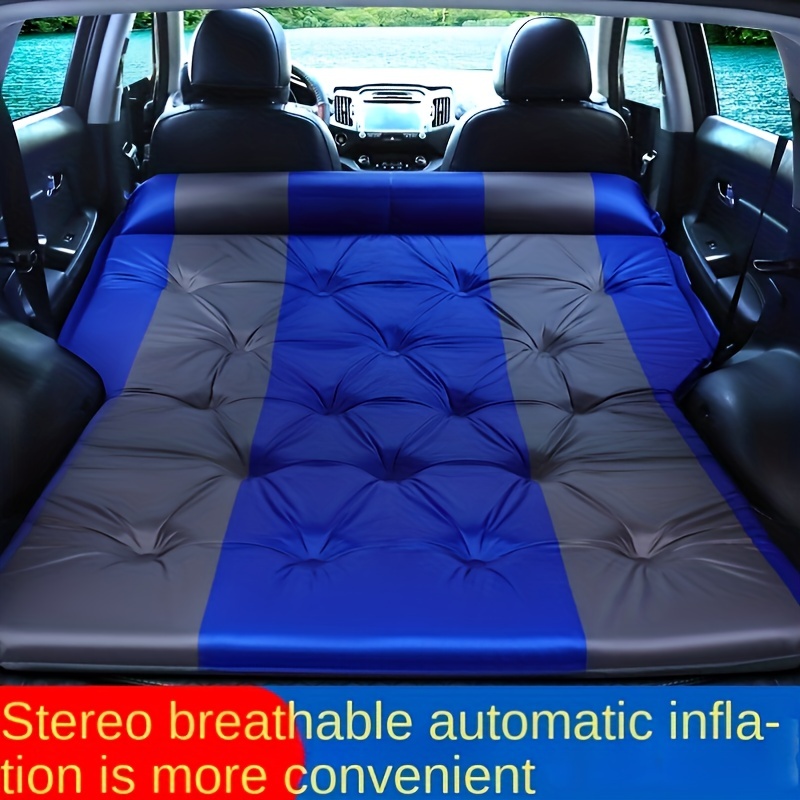 Colchón de aire automático para maletero de SUV portátil, colchón  autoinflable para coche, Camping con almohada inflable, resistente al agua  y fácil Azul Sunnimix Almohadilla para dormir