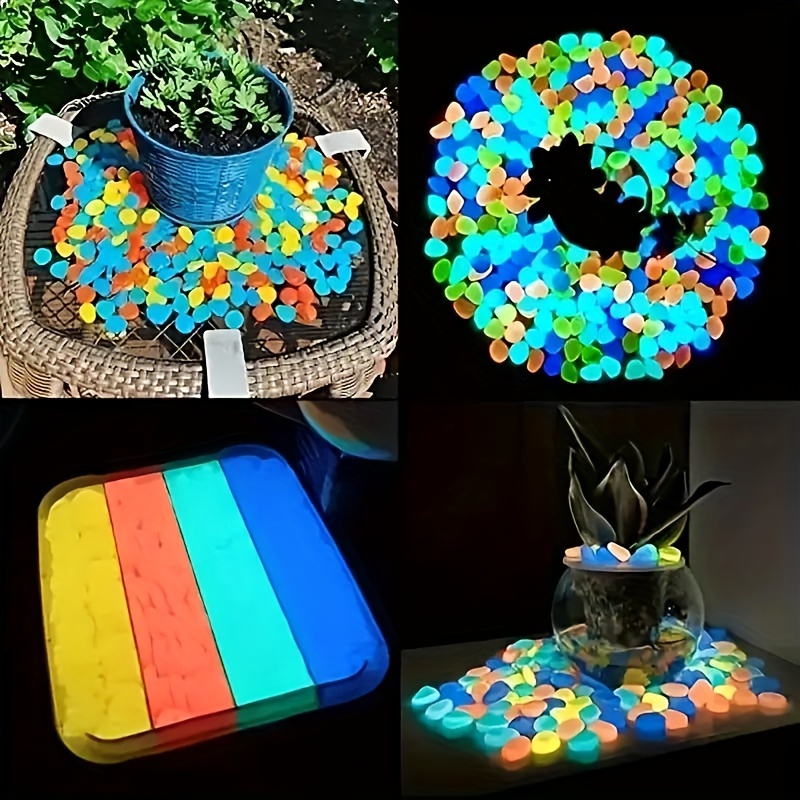 Glow In Dark Stones Garden Pebbles Rocks Glow In Dark - Temu