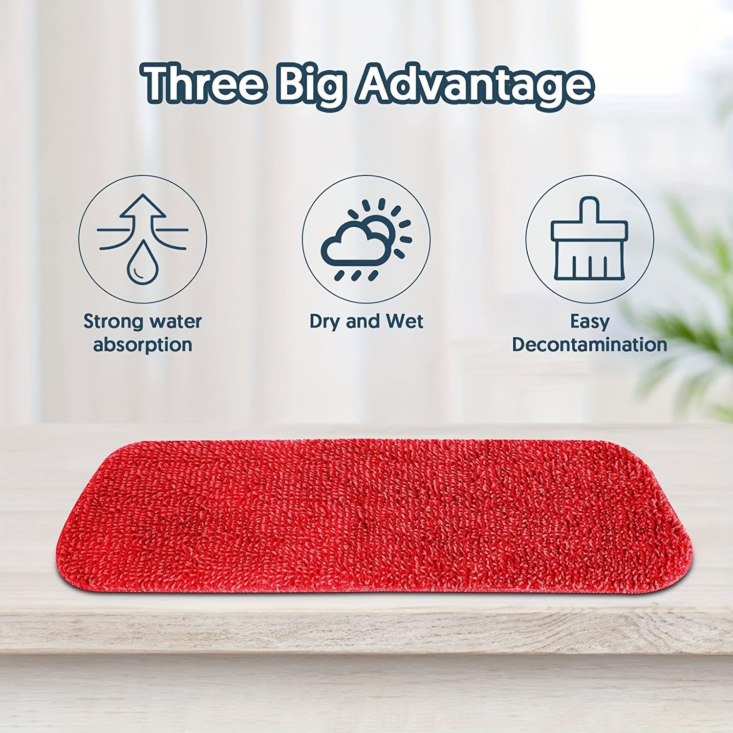 Reusable Replacement Mop Pads, Microfiber Washable Spray Mop