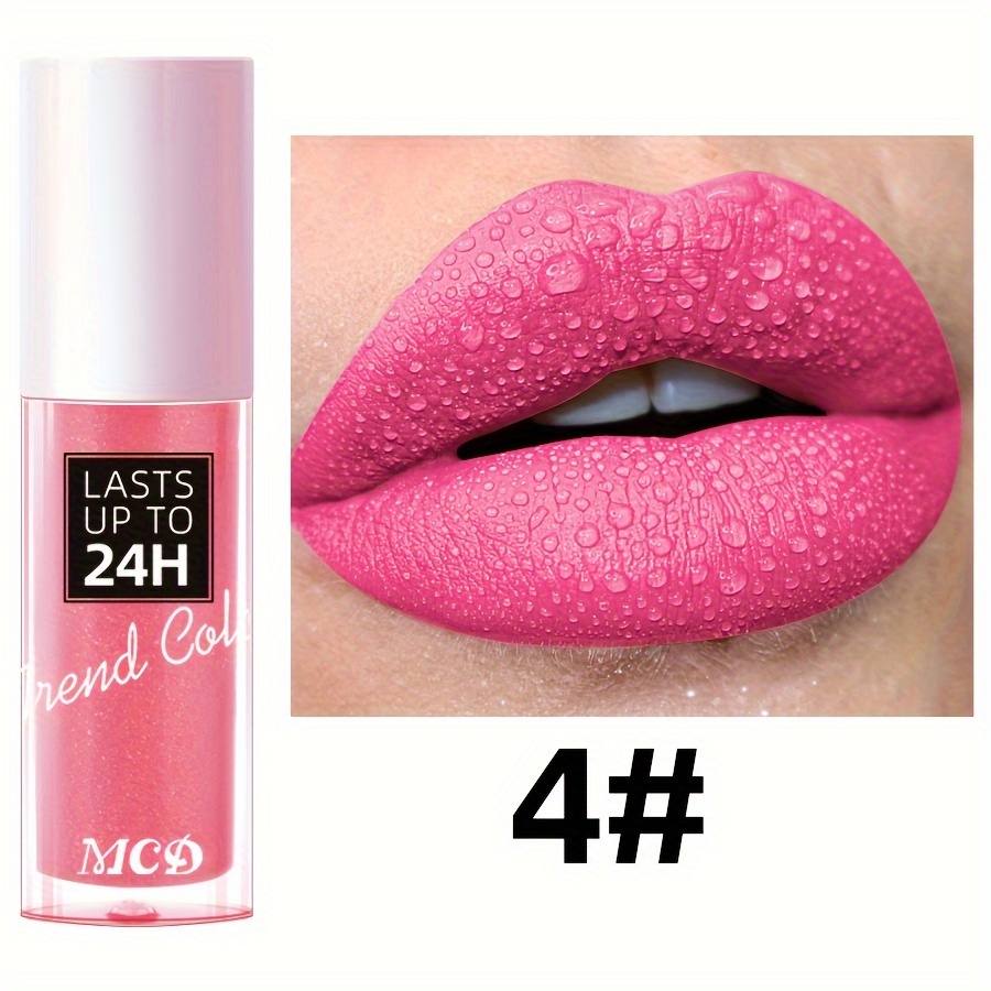 Lasting Lip Glaze Lip Mud High Display Lipstick Lipsticks Lip Oil Lip Gloss Black White Glossy Pink Highlighter Rose Brown Purple Dark Purple