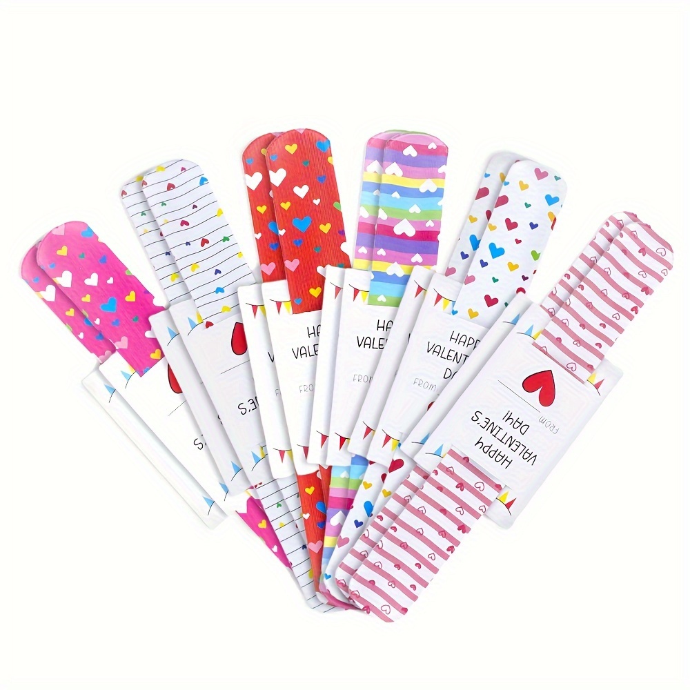 

12pcs Valentine's Day Style Slap Bracelet