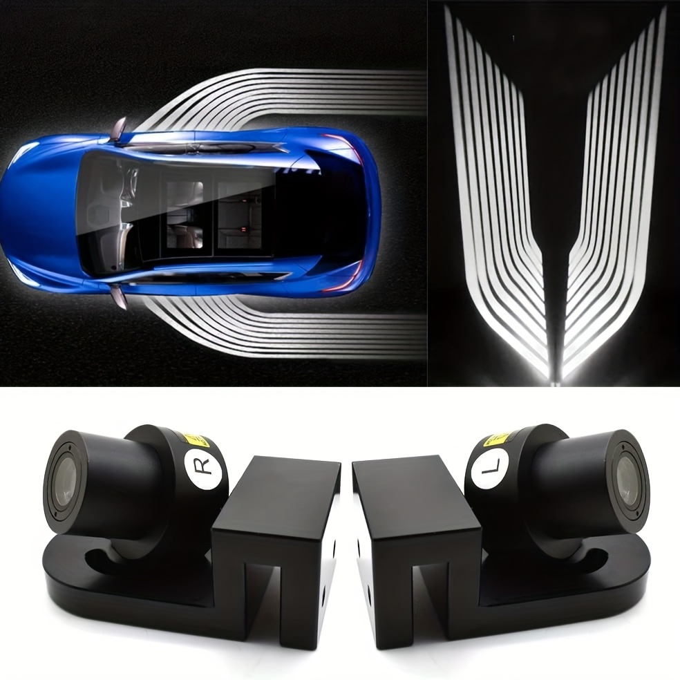 2Pcs Angel Wings Universal Car Door Projector Lights Car Door Lights Logo  Projection Shadow LED Welcome Courtesy Lights