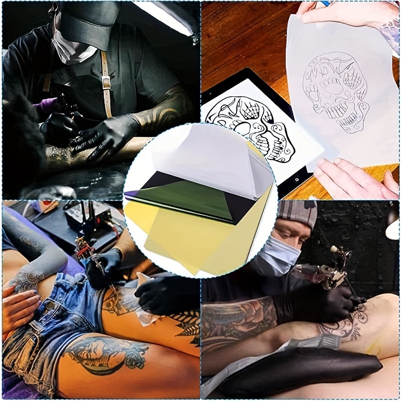 20 Sheets Tattoo Transfer Paper, A4 Copy Paper Set For Creating Perfect  Tattoo Thermal Transfer, 4 Pairs Of Paper Per Layer