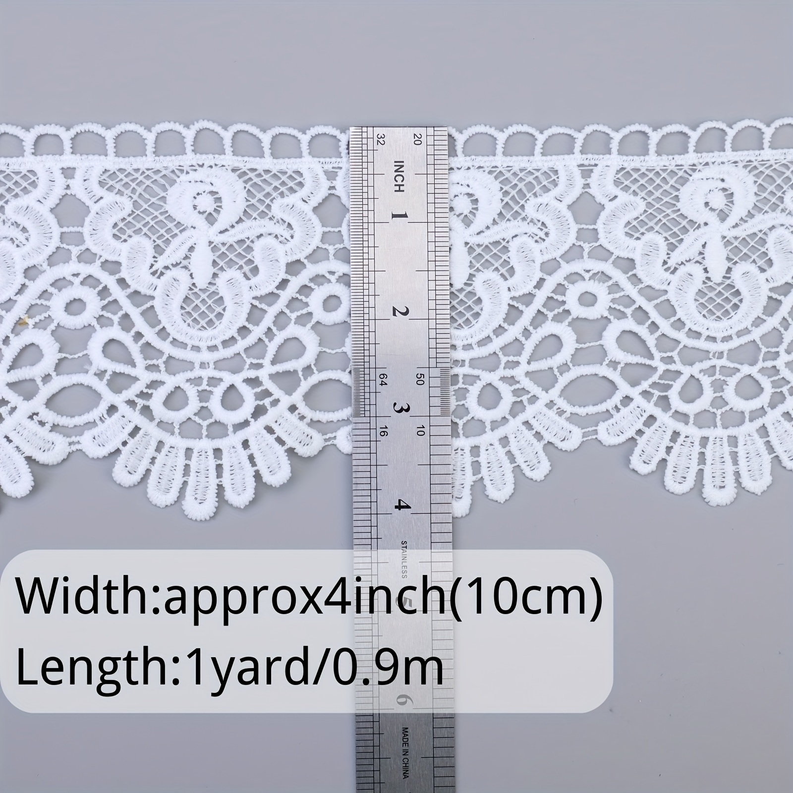 1 Yard Europe Crown Lace Trim Pattern Inelastic Embroidery - Temu United  Kingdom