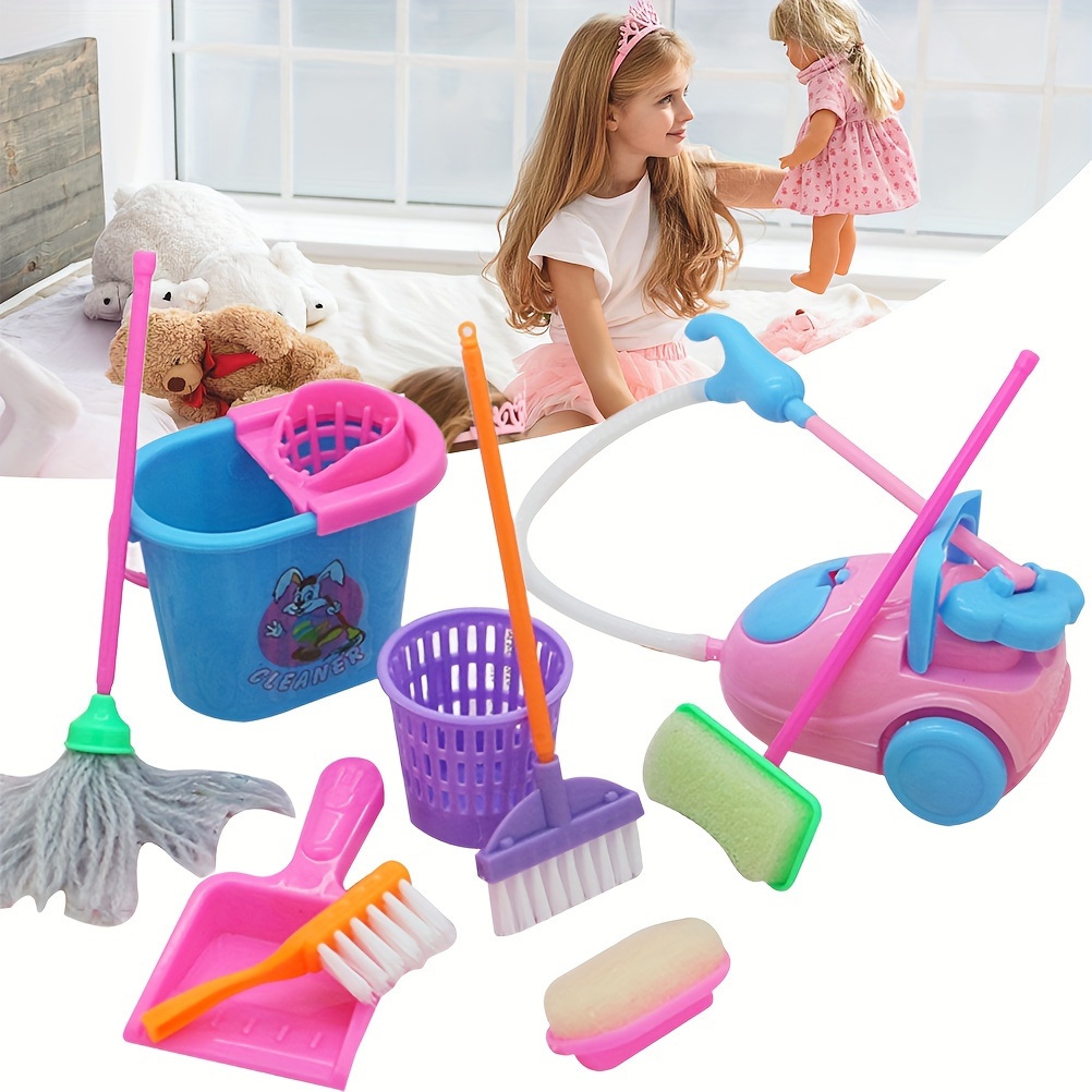 Mini Doll Home Furniture Cleaning Products Doll Home Products Random Color  - Temu