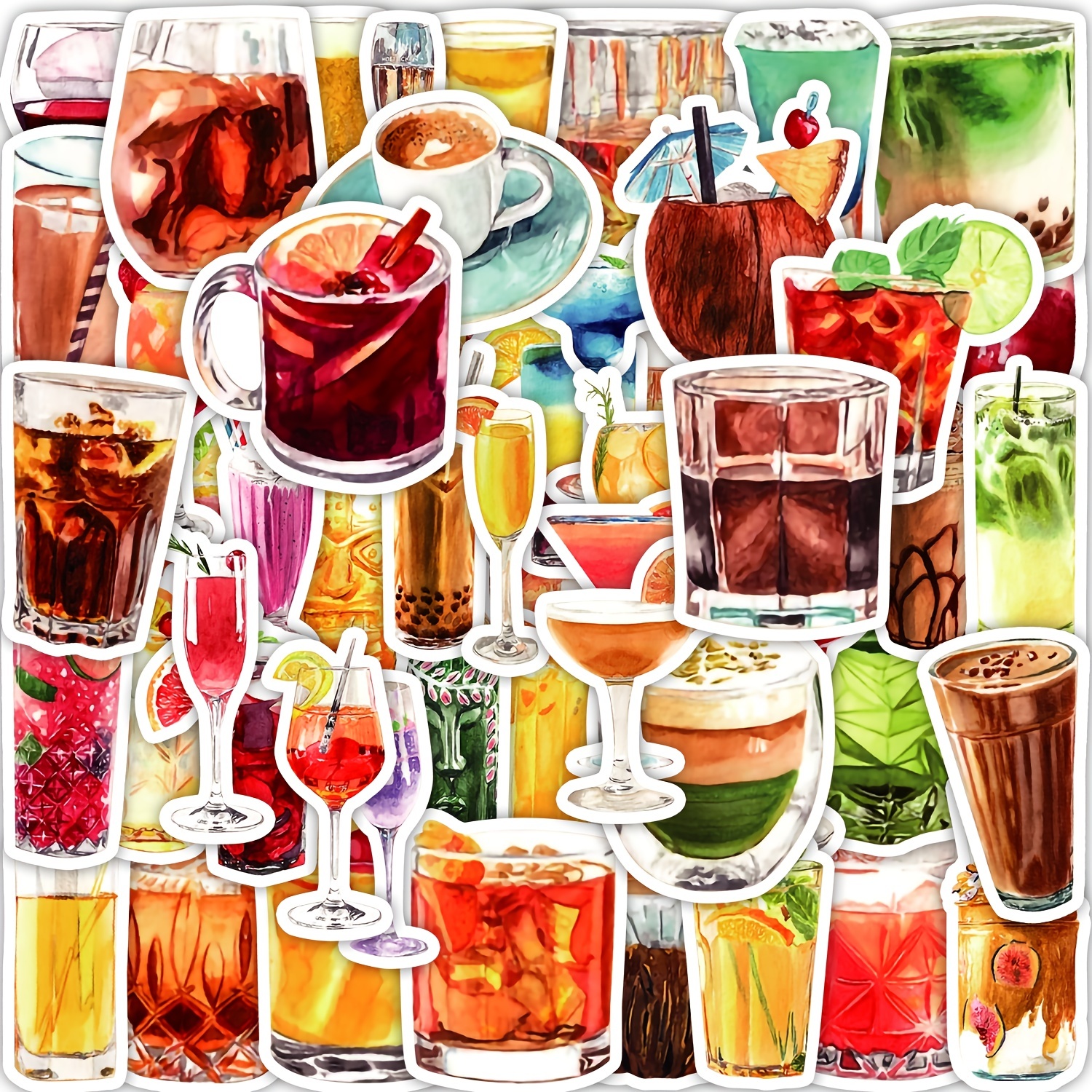 500 Pack Drink Stickers for Cups, Water Bottles, This Drink