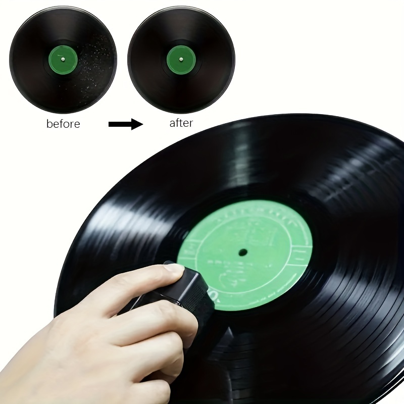 VICASKY Brosse pour Disque Vinyle Enregistrer Les Fournitures De Nettoyage  Outil De Nettoyage De Disque Vinyle Nettoyeur De Disques Vinyle Plumeau De