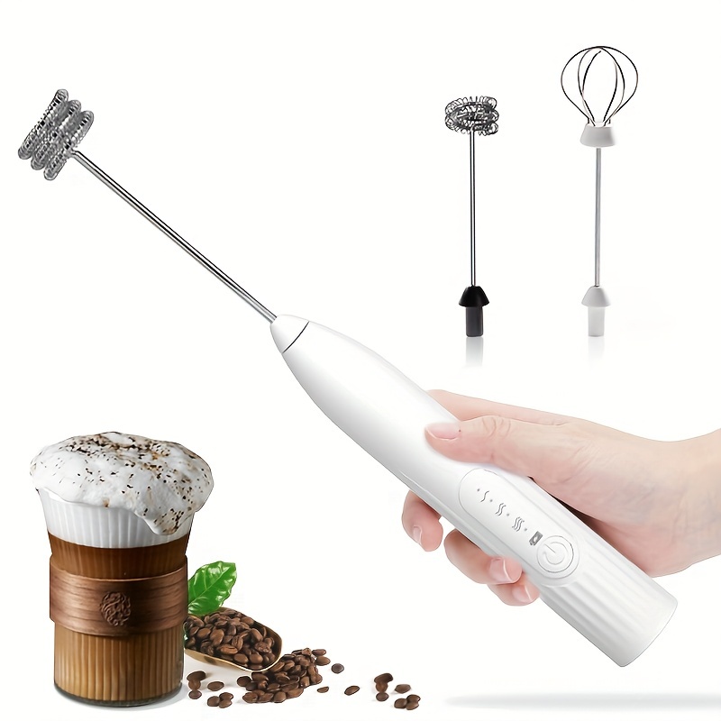 Milk Frother Set With Base Handheld Cappuccino Maker Coffee Foamer Egg  Beater Chocolate Stirrer Mini Portable Food Blender Kitchen Whisk Tool -  Temu