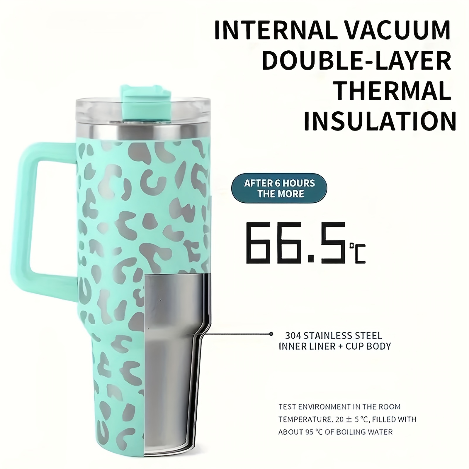 304 Stainless Steel Double Layer Vacuum Insulation Cup 40oz Large Capacity  Water Bottle Portable Tumbler Men Women Outdoor Driving Camping, Shop  Limited-time Deals