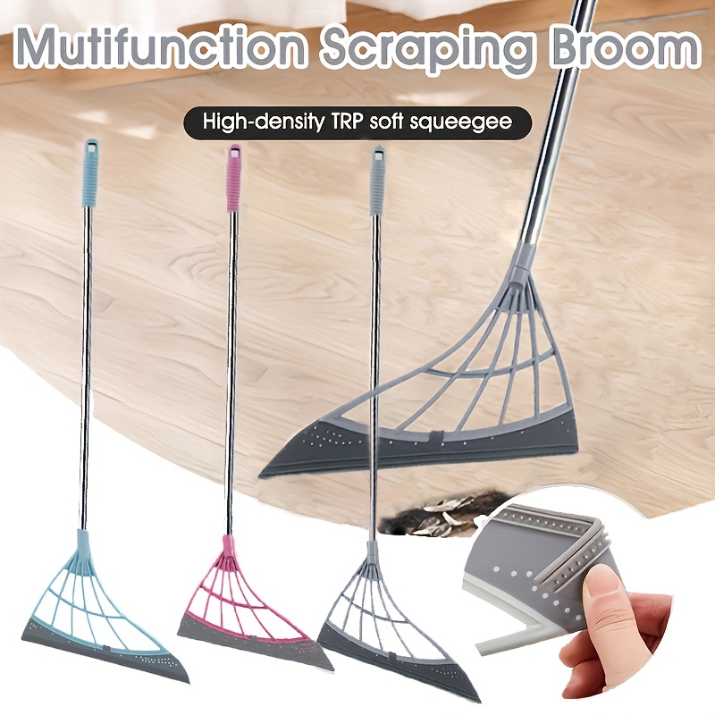 2 In 1 Multifunction Magic Broom Silicone Squeegee & Wiper Sweeper Glass  Floor