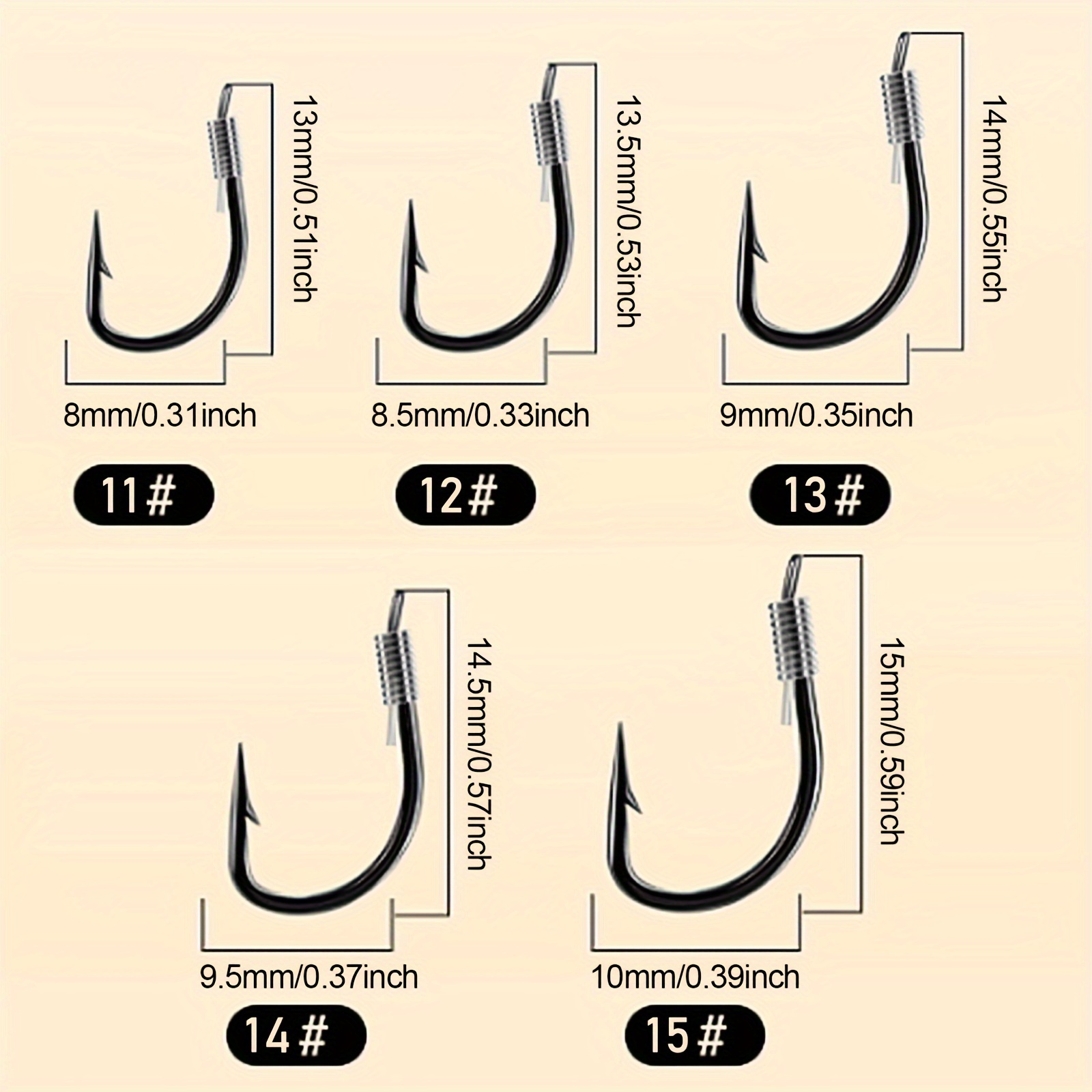  30pcs Bulk Small Fishing Hooks Made of Tungsten Steel Suitable  for Fishing Approximately 2.5-5KG (4#) : Sports & Outdoors