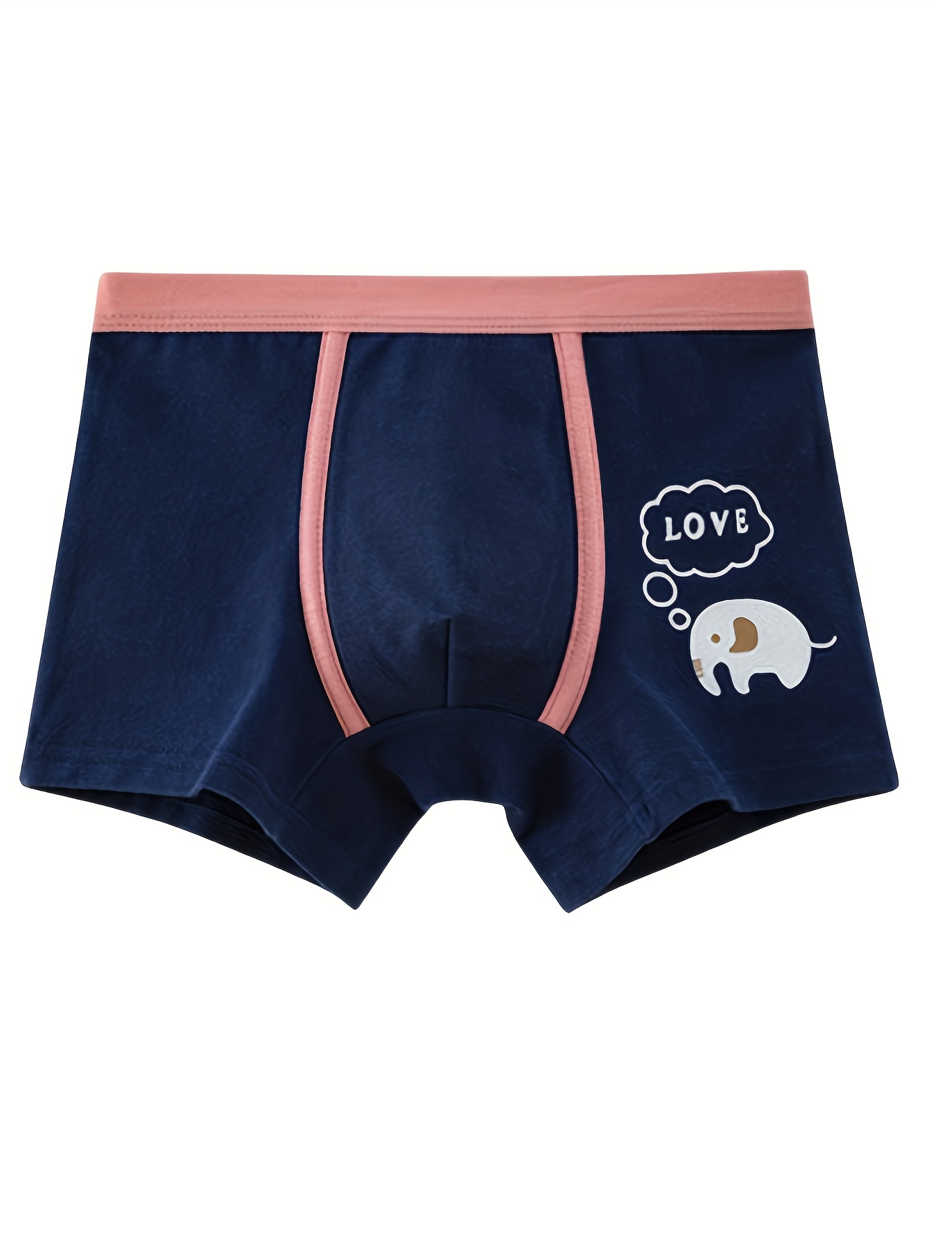 3pcs Boy's Cotton Boxer Briefs, Color Clash Breathable Underwear, Comfy  Kid's Underpants