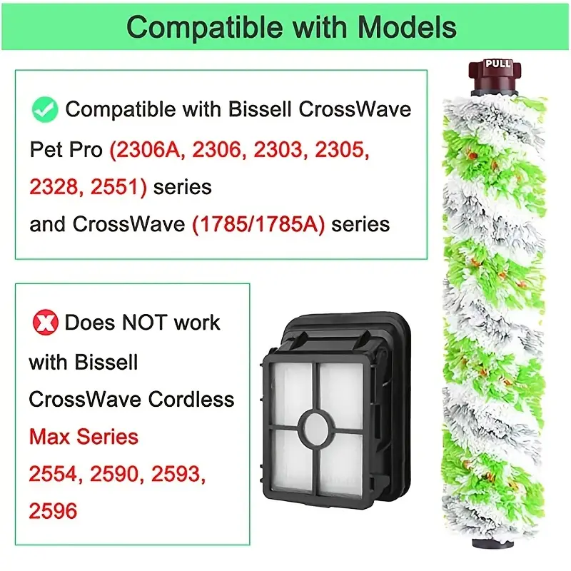 Bissell Crosswave Pet Pro 2306a Vacuum Cleaner Replacement - Temu