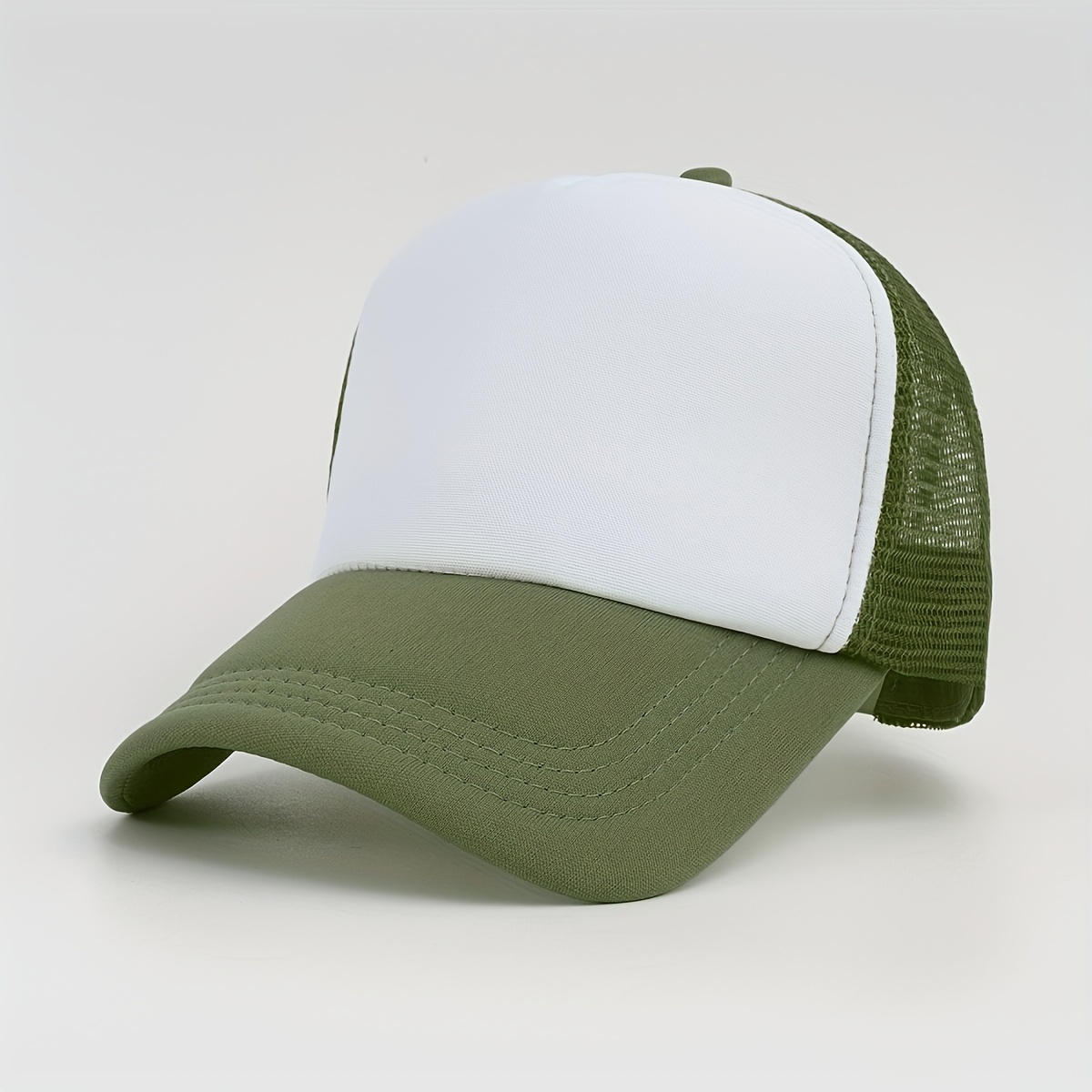 Gravity Threads Lion of Judah Adjustable Trucker Hat, White/Neon Green