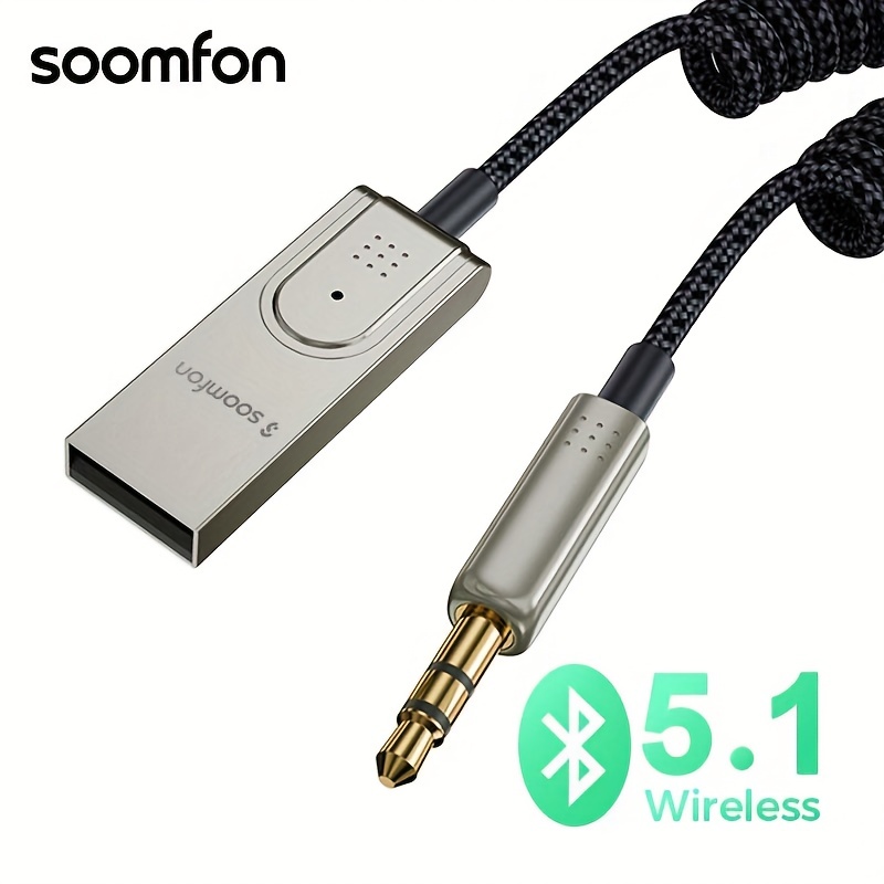 3-in-1 Bluetooth 5.0 Sender Empfänger für 2 Kopfhörer, SOOMFON