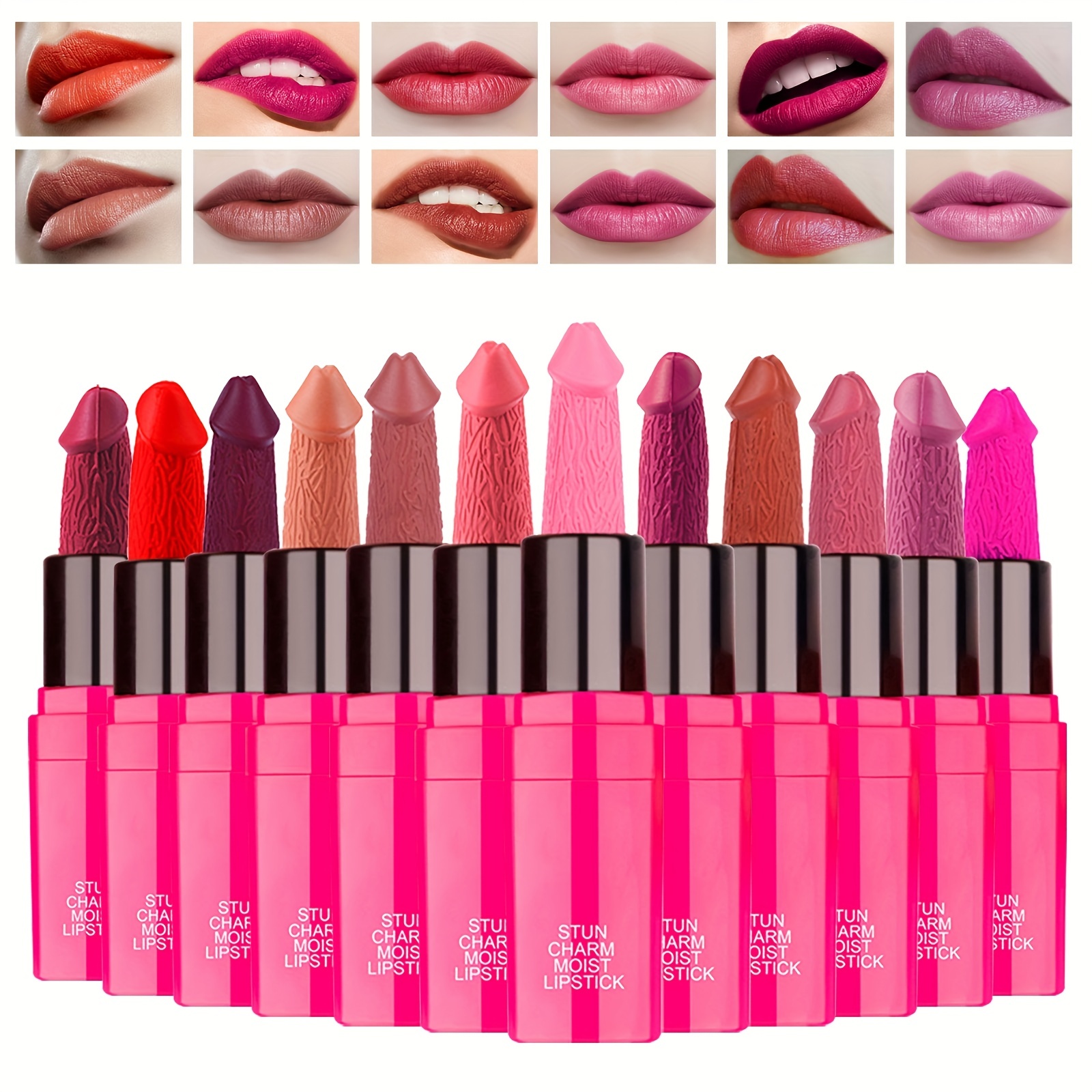 12 Colors Funny Velvet Matte Lipstick Gift Set