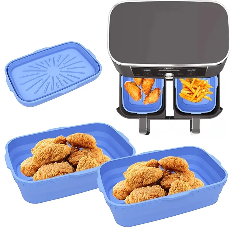 Rectangular Silicone Air Fryer Liners Air Fryer Liners Pot - Temu