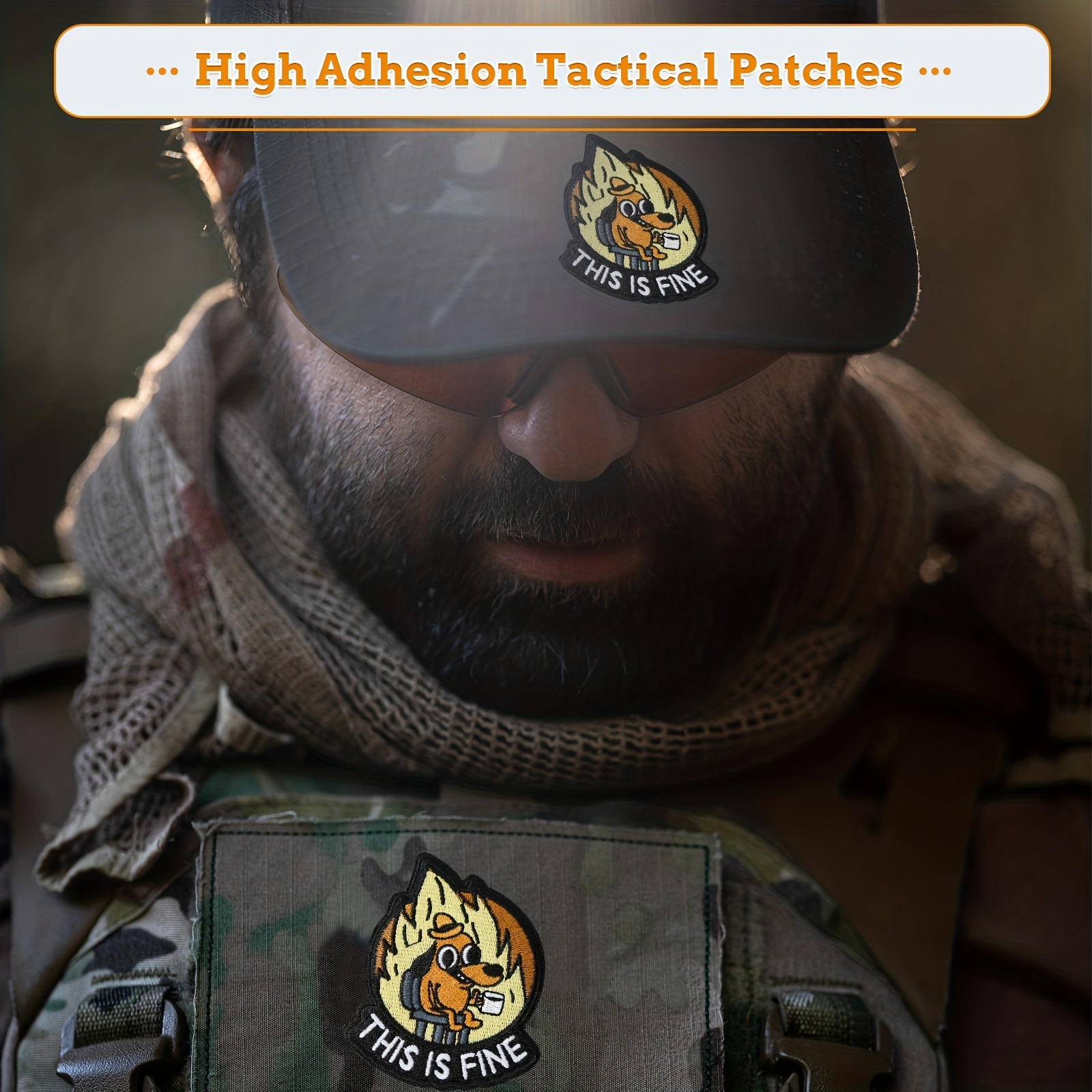 This is Fine Tactical Morale Hook and Loop Patch, Funny Military