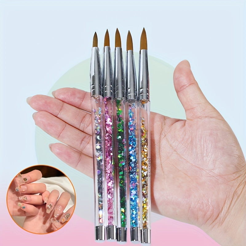Uv Gel Nail Brush Set - 15 Silicone Brushes And Dotting Pen For