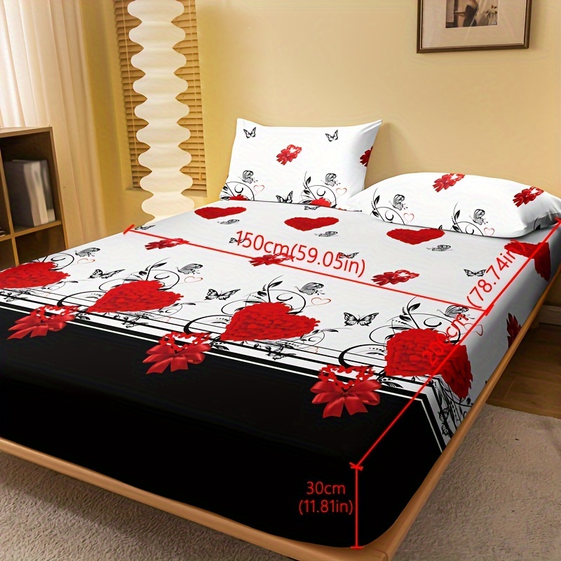 Bed sheet red 150 cm