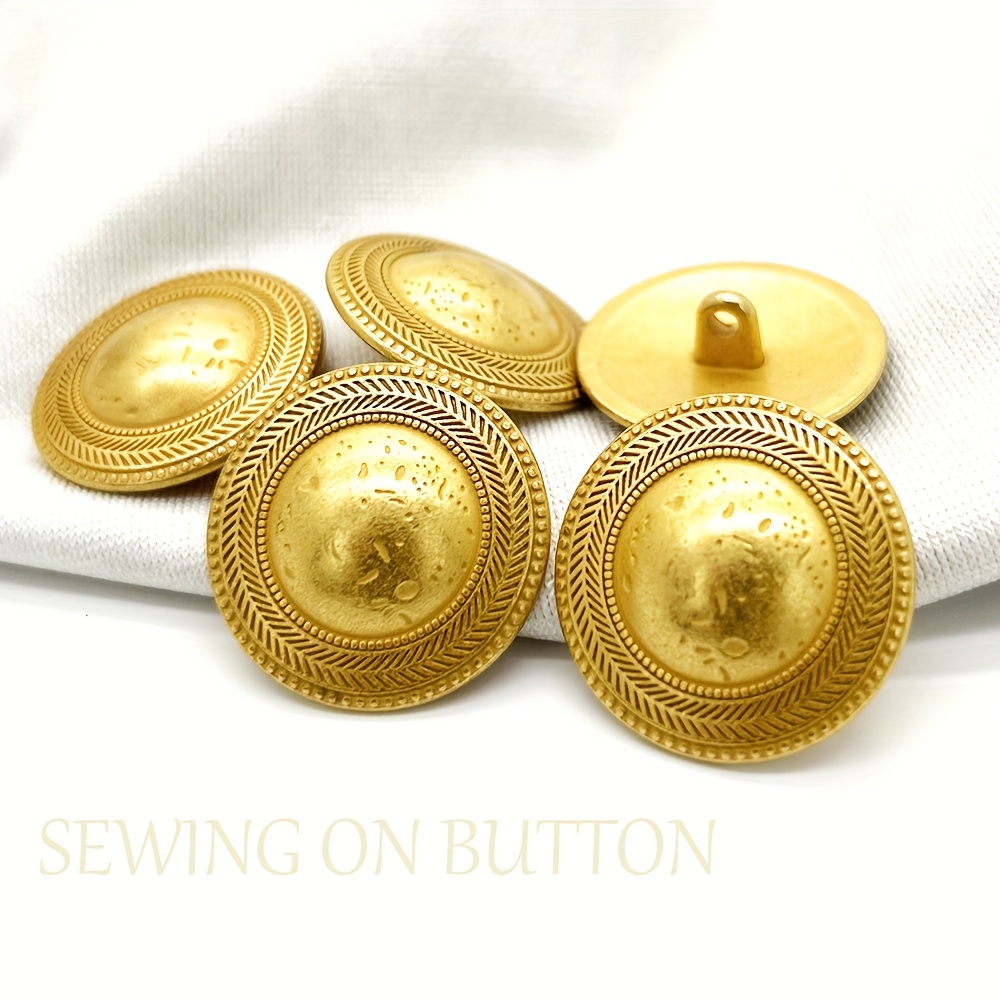 ALRIUS Retro Pearl Gold Metal Button Luxury Rhinestones Coat Buttons for  Women DIY Clothing Suit Sewing Sew on Bottons Accessories