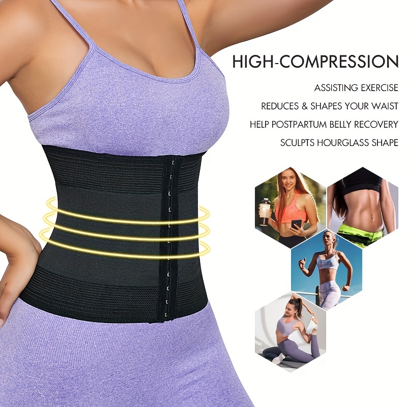 Buy WSZMD Waist Trainer for Women Plus Size,body wraps,waist wraps for  stomach,High Elastic Adjustable Women Slimming Tummy Wrap Belt, Gym  Accessories Black (XL-XXL-XXXL(Reference range)) at