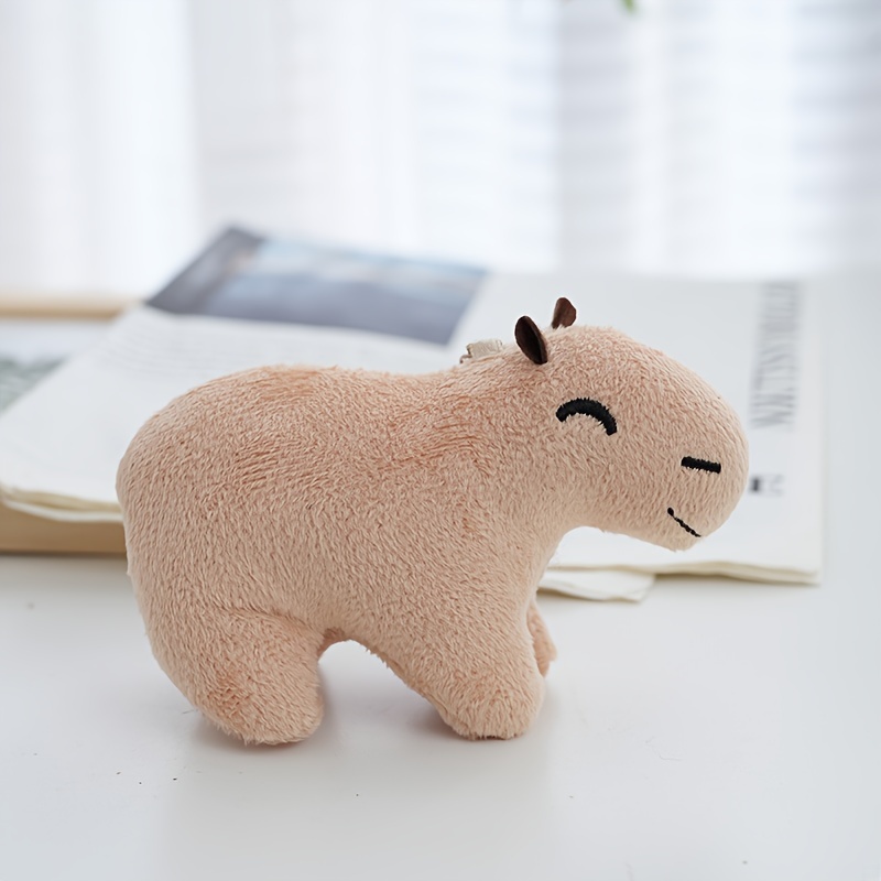 Cartoon Capybara Star Shaped Keychain Cute Animal Plush Key - Temu