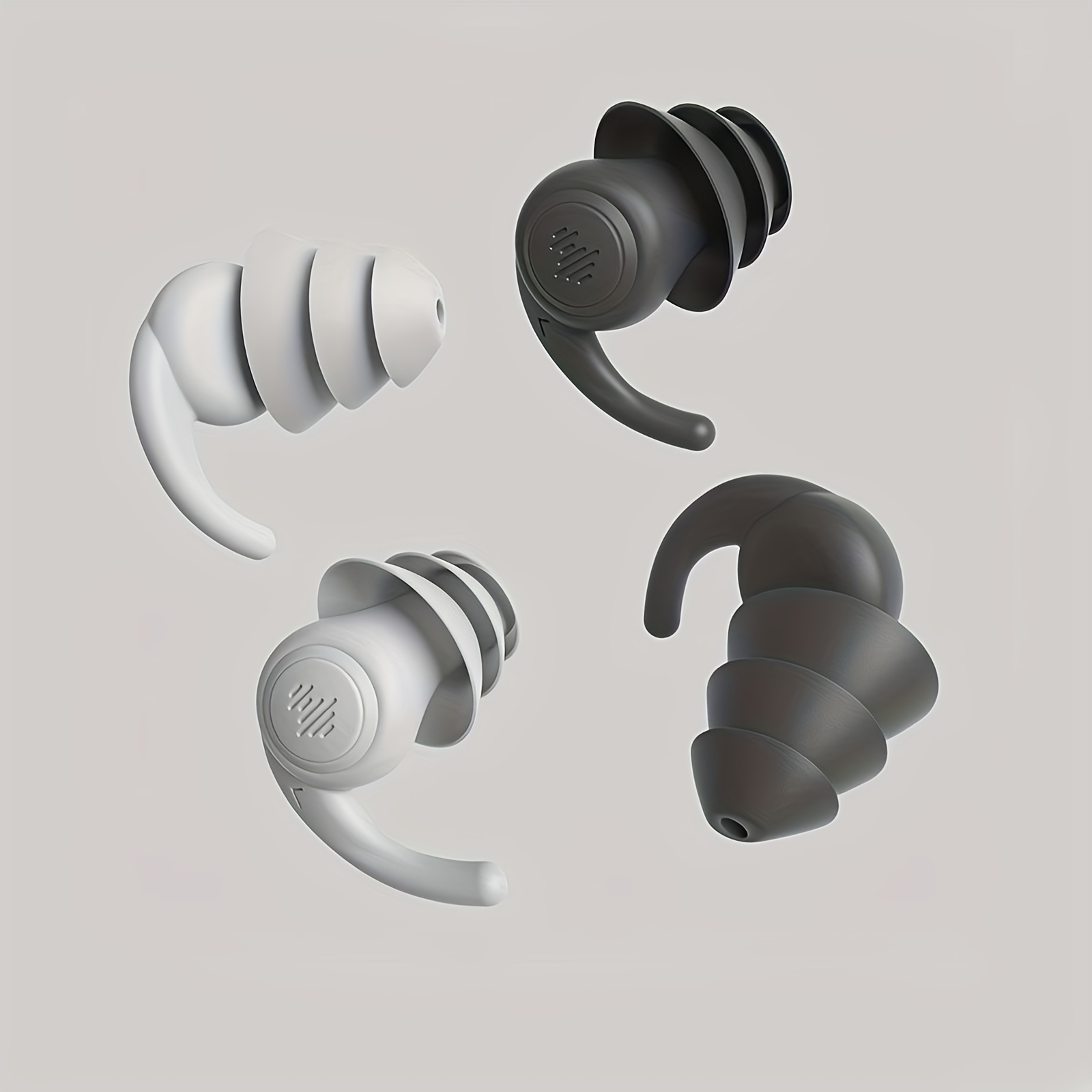 1 paire de bouchons d'oreille en silicone souple Protection des