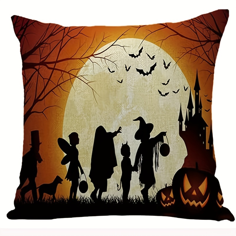 Fodera per cuscino nera cuscini di Halloween cuscini decorativi