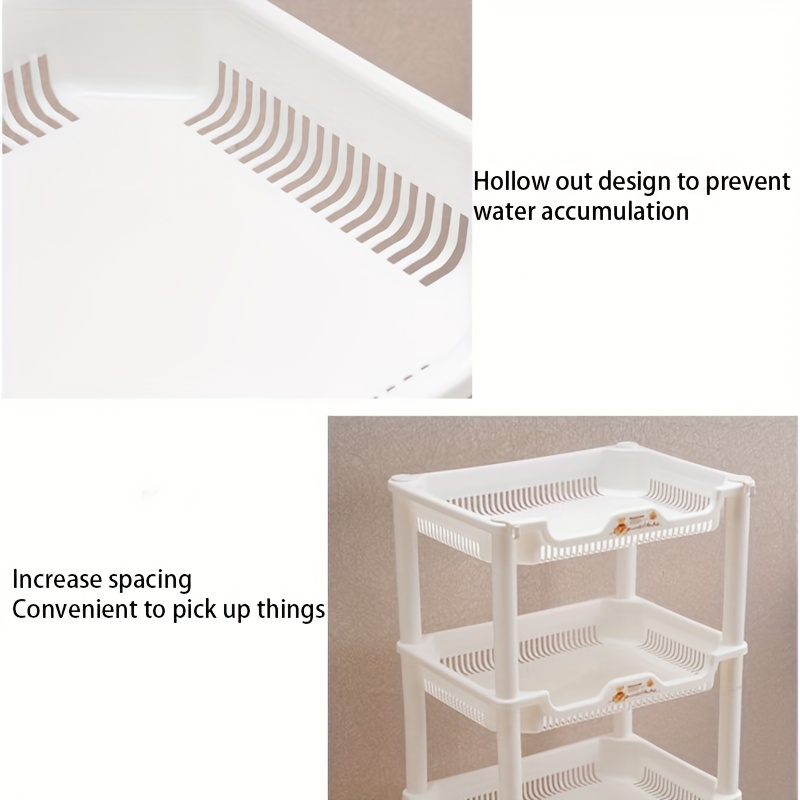 Bathroom Floor Storage Rack Independent Storage Rack Kitchen - Temu