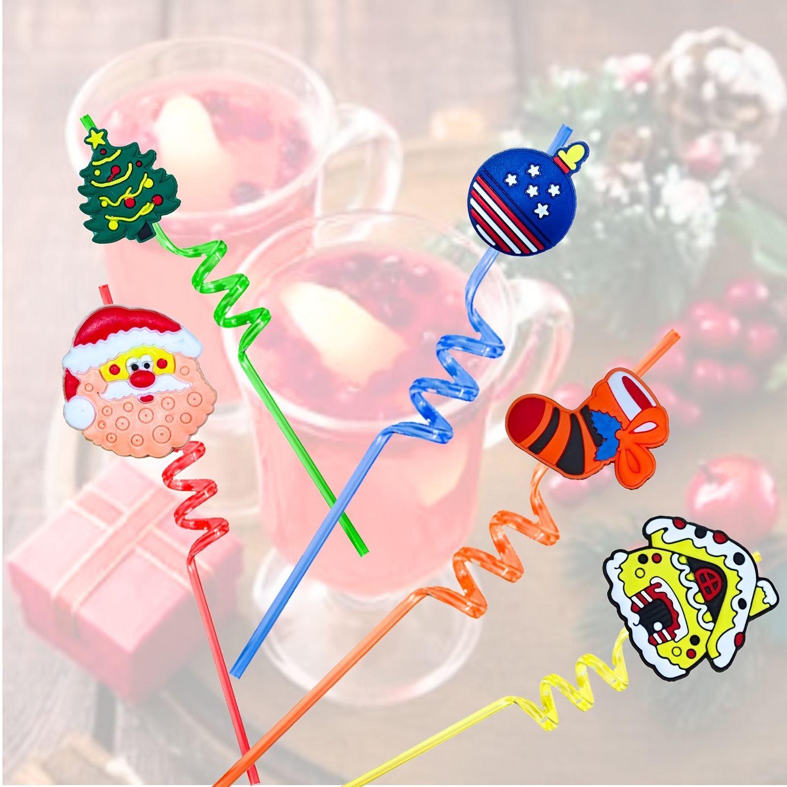 Straw, Christmas Straw, Reusable Straw For Milk Water Drinking, Straws For  Family Gatherings, Themed Parties, Decorative Straw For Festival Party  Wedding Cocktail Bar Beach, Kitchen Utensils, Chrismas Gifts, Christmas  Decoration - Temu