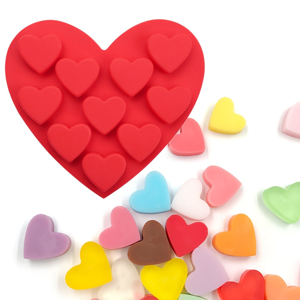 Valentine's Day Cute Foam Love Heart Mold Diy - Temu