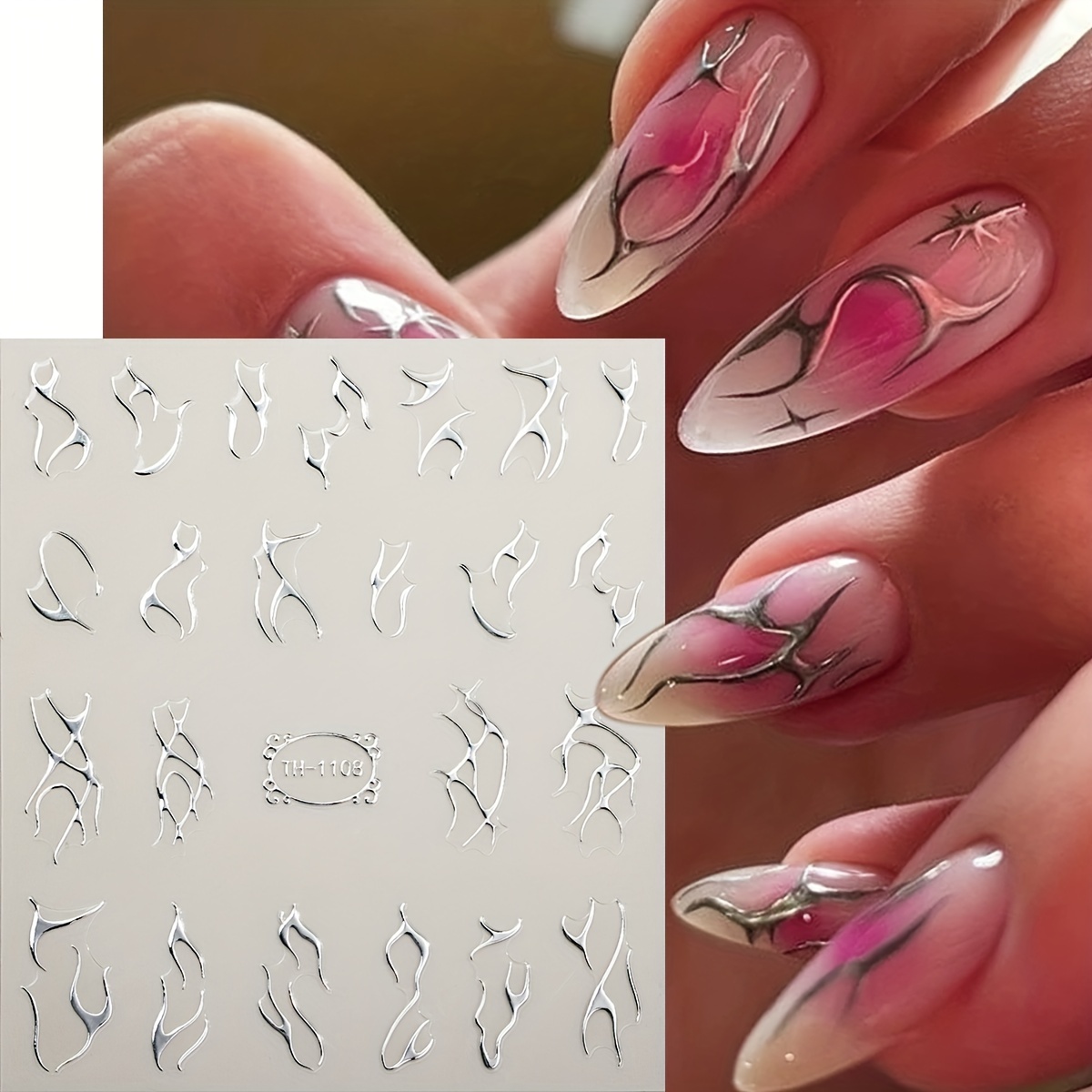 opvise Nail Sticker Ultra-Thin Self Adhesive Strong Stickiness Paper  Fingernail Sticky Decal DIY Nail Art Ornament Nail Supplies - Walmart.com