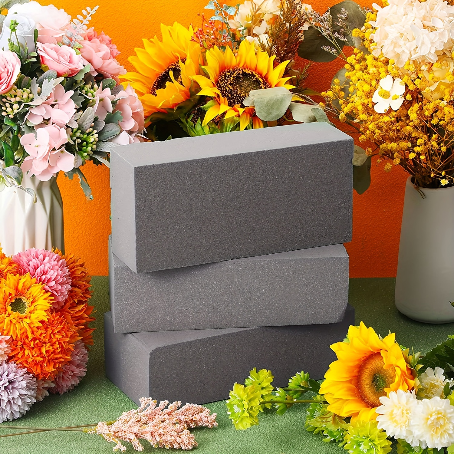 6PCS Floral Foam Bricks Flower Packing Arranging Flowers Florist Supplies  for Artificial Flowers Plants Decor - AliExpress