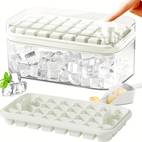 ice cube tray with lid and bin 2 pack ice cube trays for freezer 64 pcs ice cube mold white