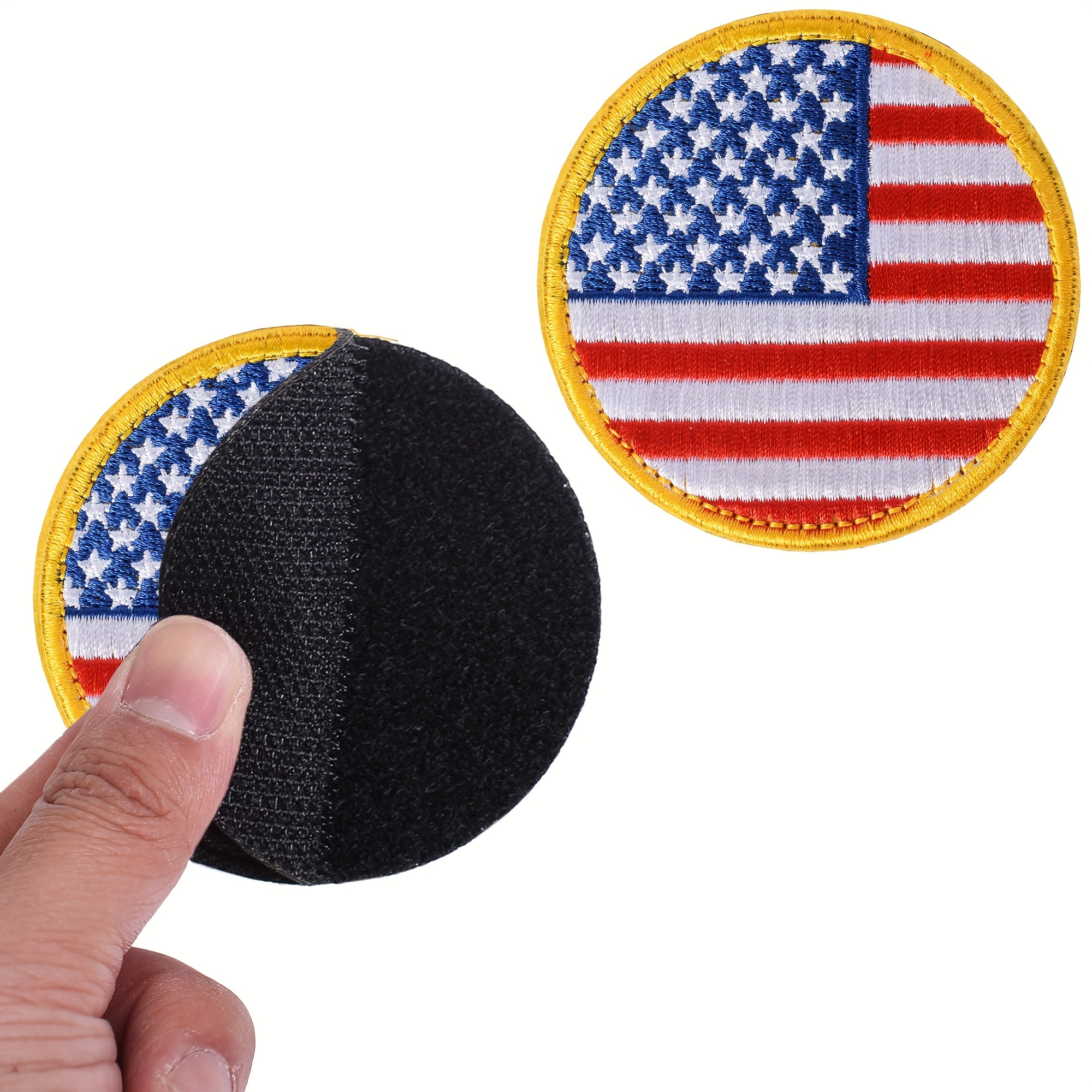 Round Shape Tactical Usa Flag Patches American Flag Us - Temu