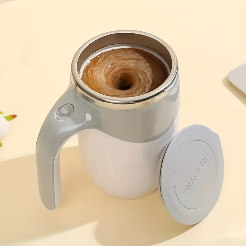 1pc Automatic Mixing Cup, Stainless Steel Portable Electric Stirring Coffee  Mug Water Cup Milk Cup, Kitchen Supplies