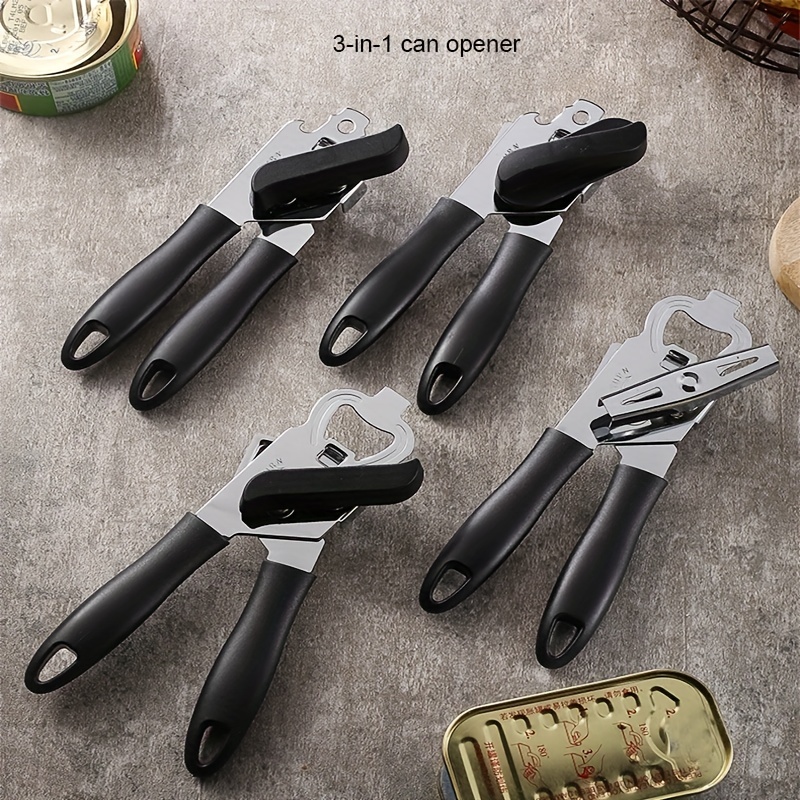 Can Opener, Three-in-one Manual Can Opener, Lid Opener