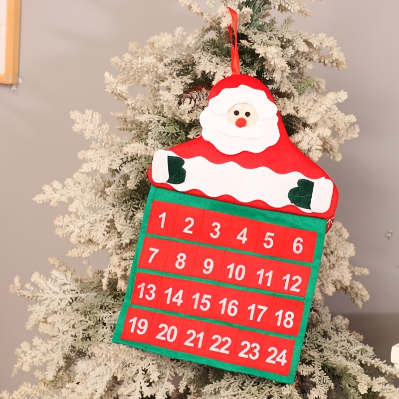 Santa Claus Snowmen Christmas Advent Calendar Door Wall - Temu