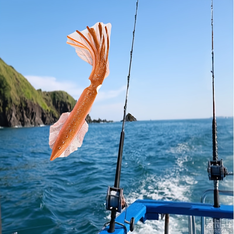 Hollow Big Squid shaped Bait Sea Bass Bait Boat Fishing - Temu
