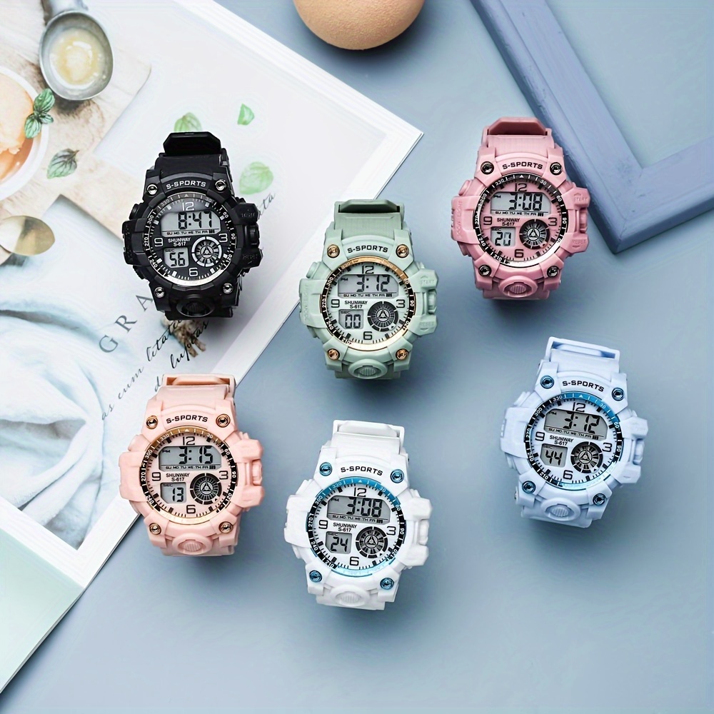 Unisex Military Watch Multifunction Waterproof Alarm Clock