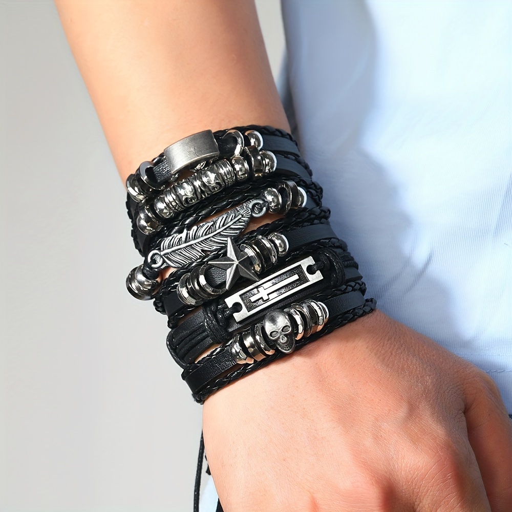 Hot Rock Punk Cool Bracelet Men Alloy Accessories