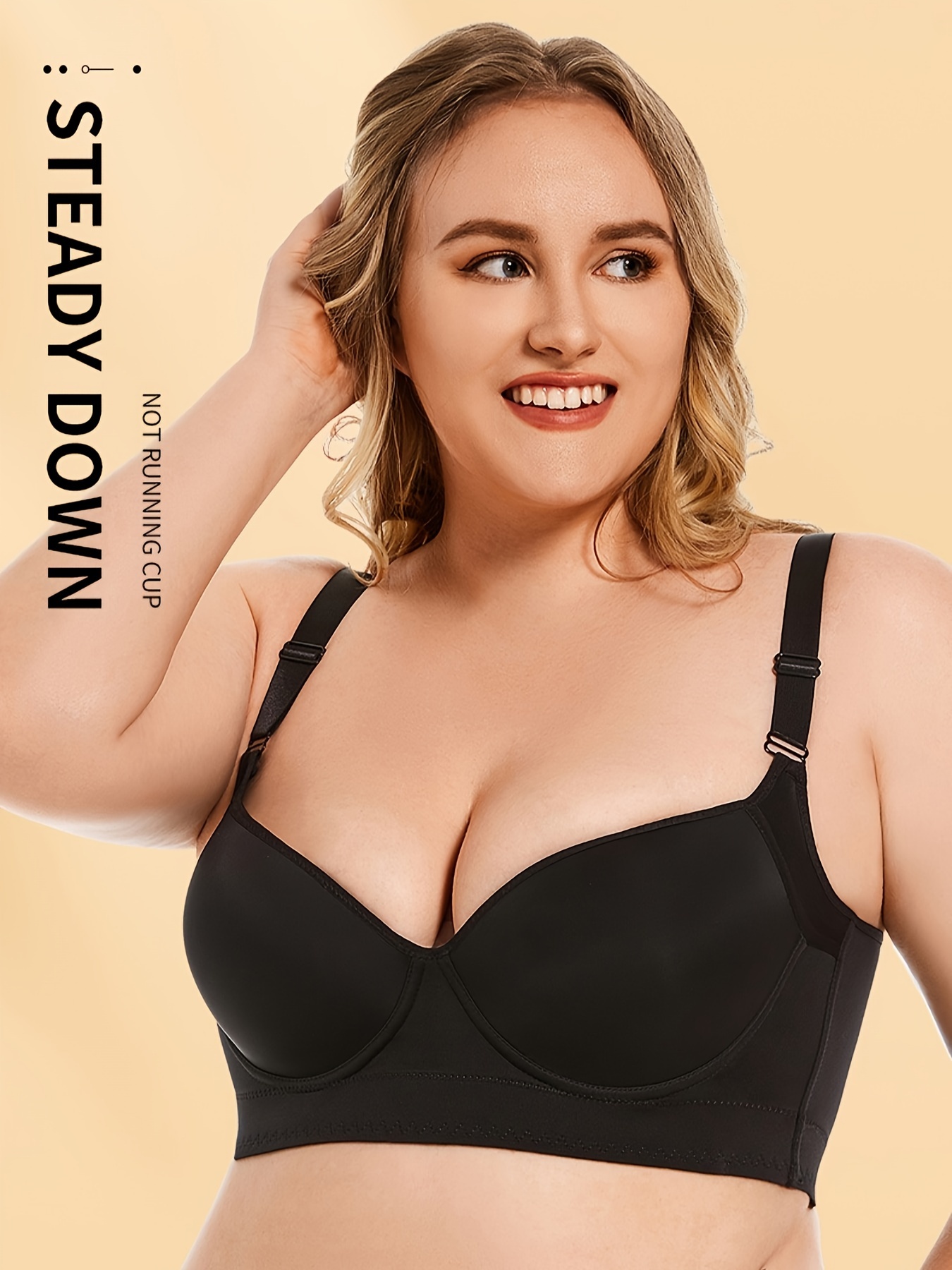 Breathable Workout Bras Sexy Plus Size Lightweight Solid Lace Push