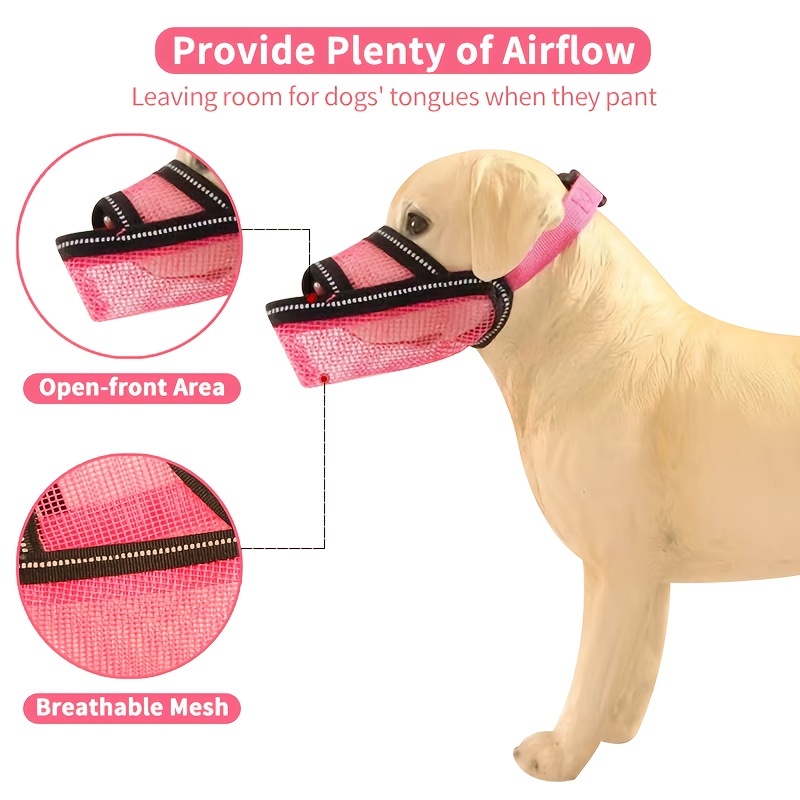 Dropship Dog Mouth Covers Prevent Eating; Licking And Biting; Adjustable  Dog Muzzle; Breathable Reflective Dog Mouth Covers. to Sell Online at a  Lower Price