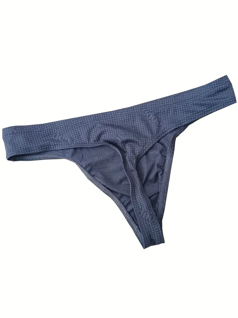Men's Sexy Tight Low Waist Elastic Thongs Breathable Comfy - Temu