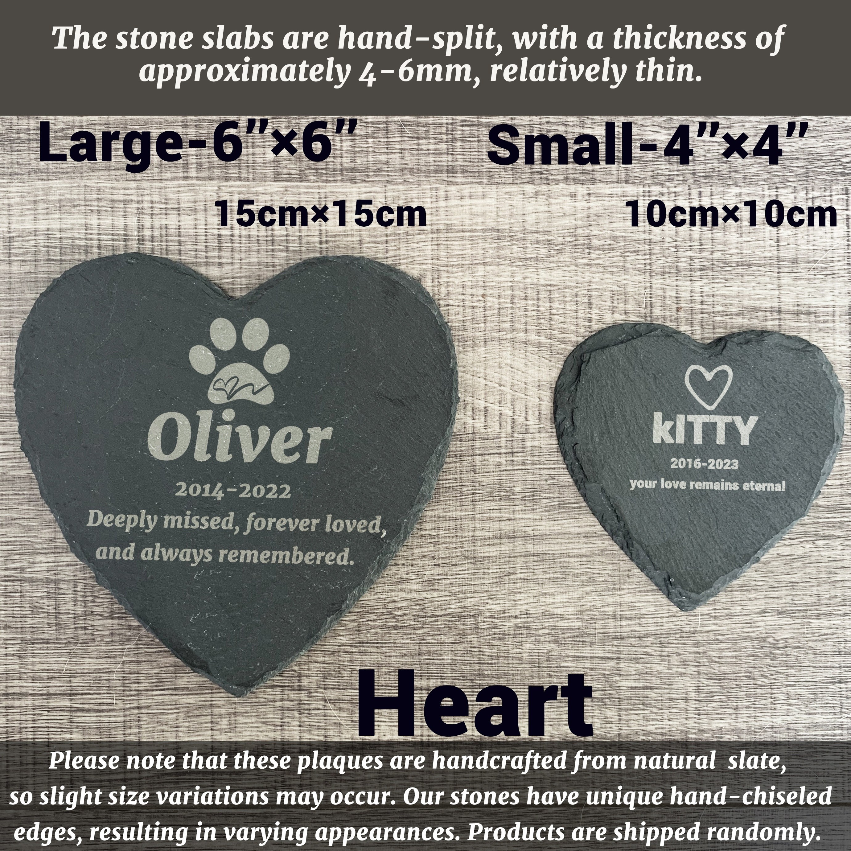 Personalized Memorial Photo Stone Plaque, Memorial Plaque