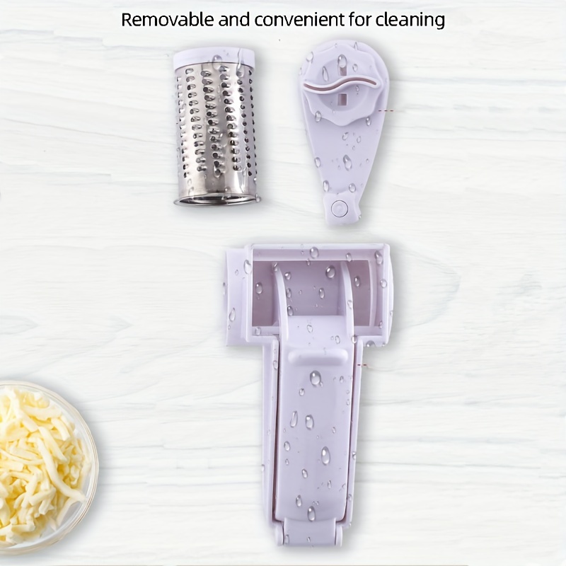 Multipurpose Rotary Cheese Grater With Stainless Steel Drums Handheld  Cheese Grinder For Parmesan Cheddar Chocolate Vegetable