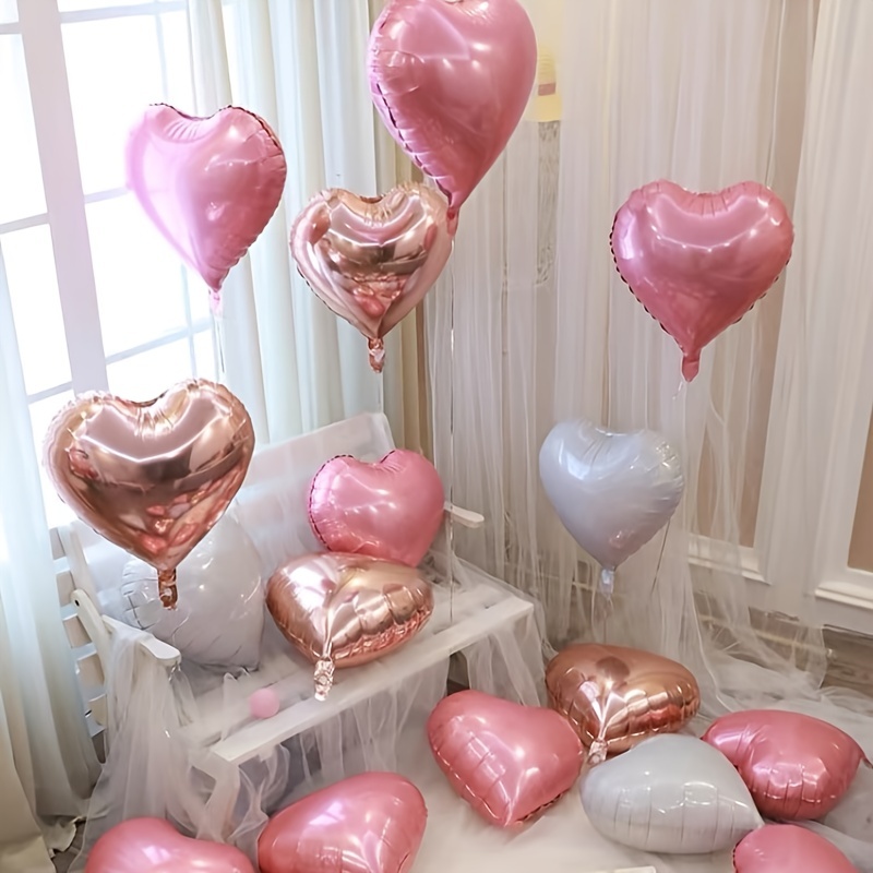 Ballon mylar coeur doré 18